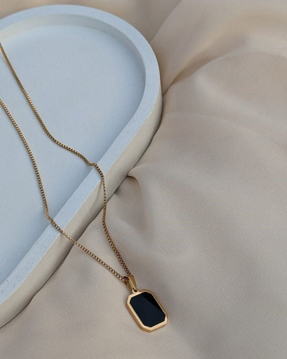 Painted Rectangle Pandant