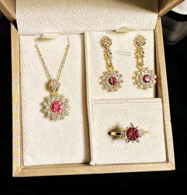 Diamond jewellery set