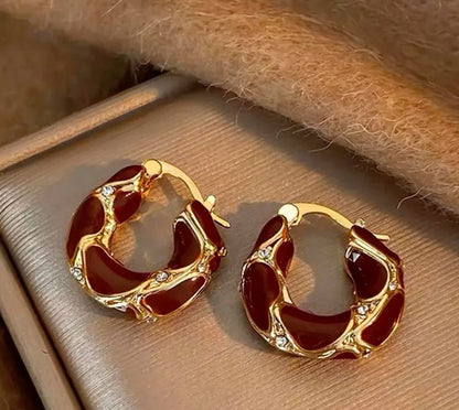 trendy hoop earrings